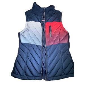 TOMMY HILFIGER LADIE'S FULL ZIP QUILTED VEST JACKET MEDIUM HRC